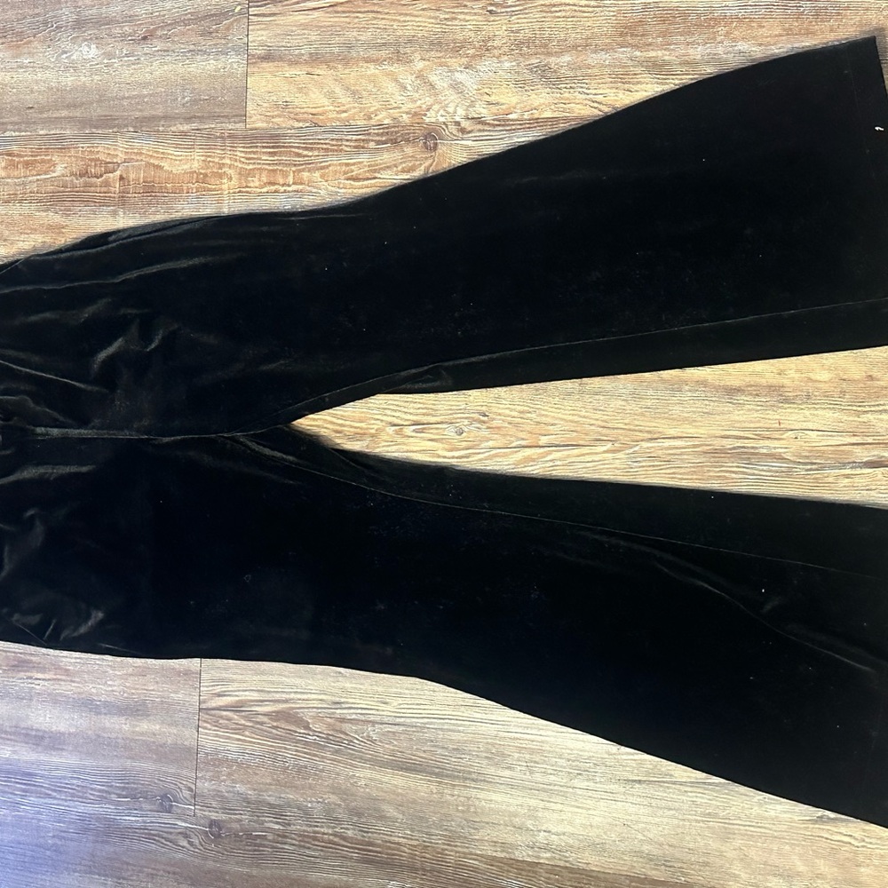 Elegant Black Velvet Pants